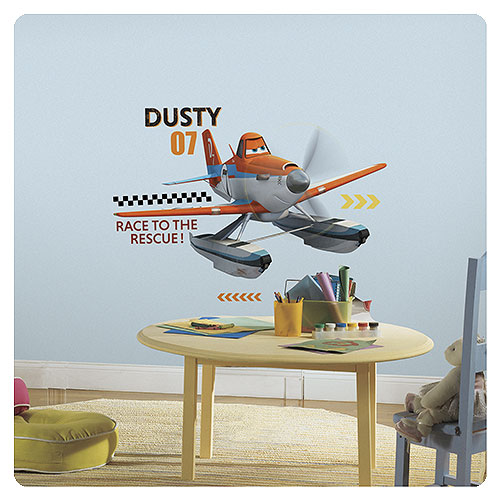 Planes Fire and Rescue Dusty Peel and Stick Giant Wall Decal